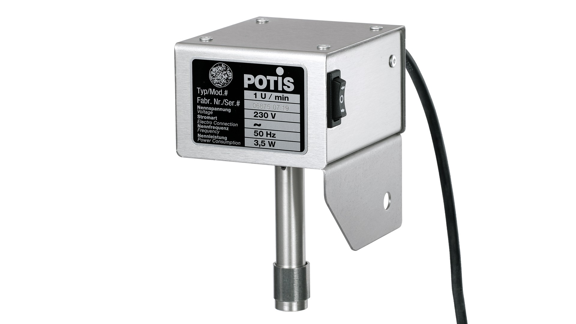 POTIS Motor 1u/min (50Hz/230V)